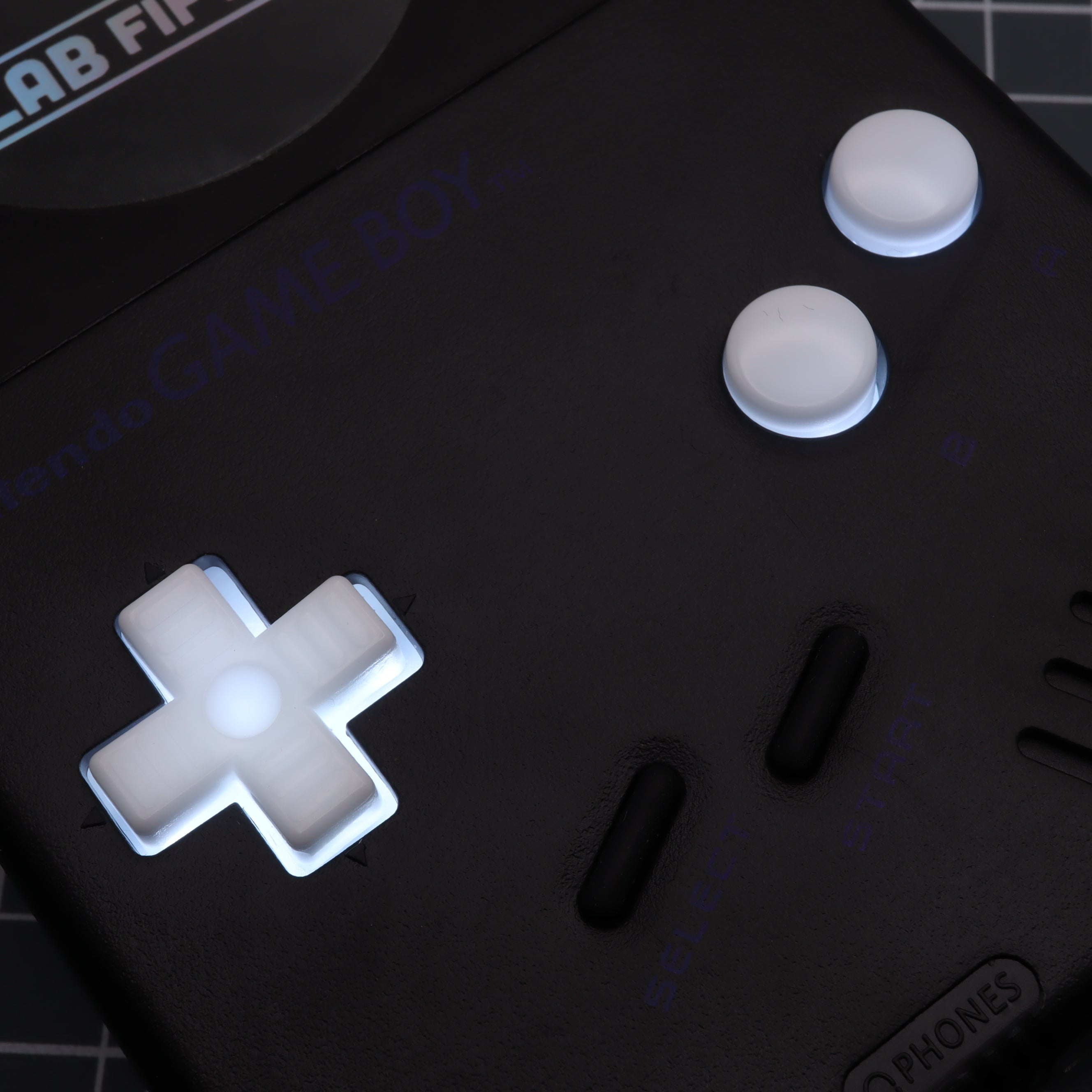 Hand cast resin buttons for Nintendo Game Boy Original DMG-01 (Game Boy Classic) - Pudding cap | Lab Fifteen Co