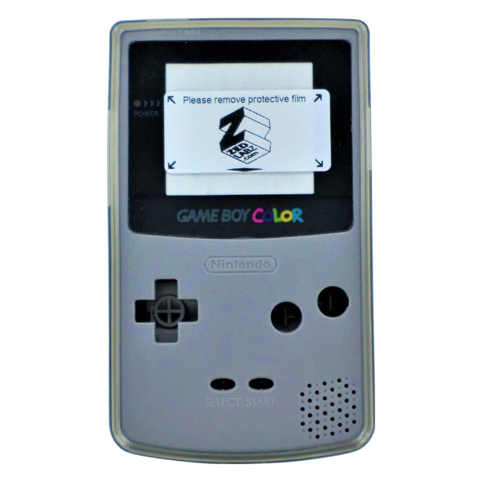 Cover case for GameBoy Color console protective TPU case - Clear Black | ZedLabz - 4