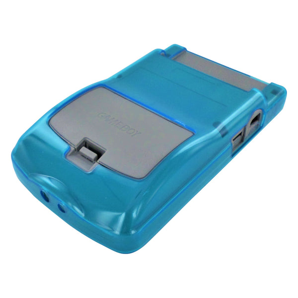 Cover case for GameBoy Color console protective TPU case - Clear Blue | ZedLabz
