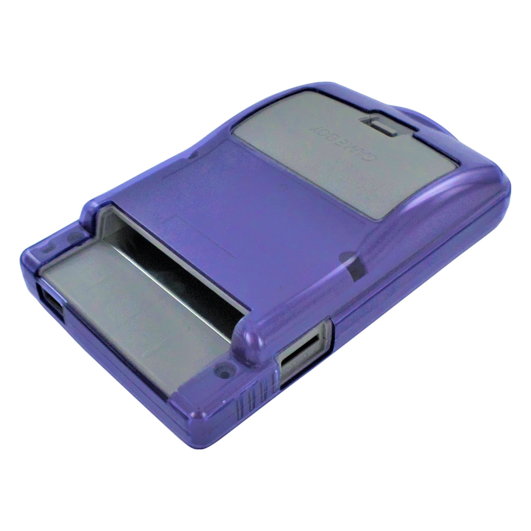 Cover case for GameBoy Color console protective TPU case - Clear Purple | ZedLabz - 3