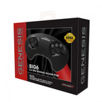 BIG6 wireless controller pad for Sega Mega Drive / Genesis, PC & Mac officially licensed - Black | Retro-Bit