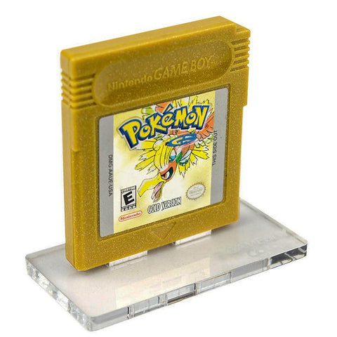 Cartridge display stand for Nintendo Game Boy Color cart acrylic - Crystal Clear | Rose Colored Gaming