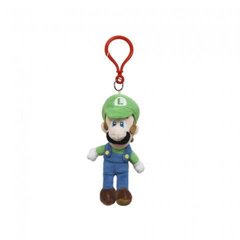 Super Mario Luigi dangler keyring mini 5" plush toy Nintendo officially licensed | Sanei