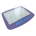 Screen lens GLASS for Nintendo Game Boy Advance replacement cover - Grey & Blue/Silver logo | ZedLabz