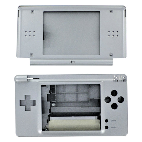 Full housing shell for Nintendo DS Lite console complete repair kit replacement - Silver | ZedLabz