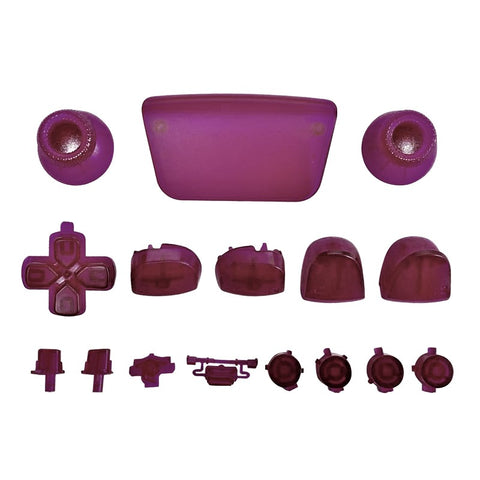 Full Button Set For Sony PS5 Controllers - Clear Purple | ZedLabz