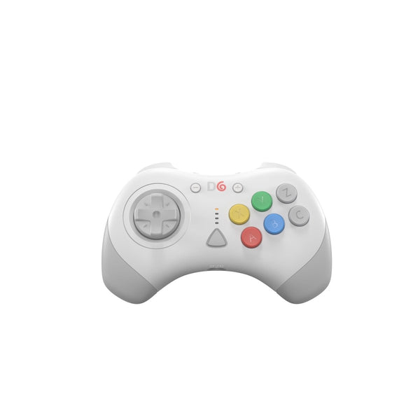 D6 Dreamcast wireless controller for Sega Dreamcast, Switch & PC - White [PRE-ORDER] | Retro Fighters