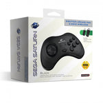 Wireless Controller for Sega Saturn, PC, & Mac  2.4G - Black | Retro-Bit