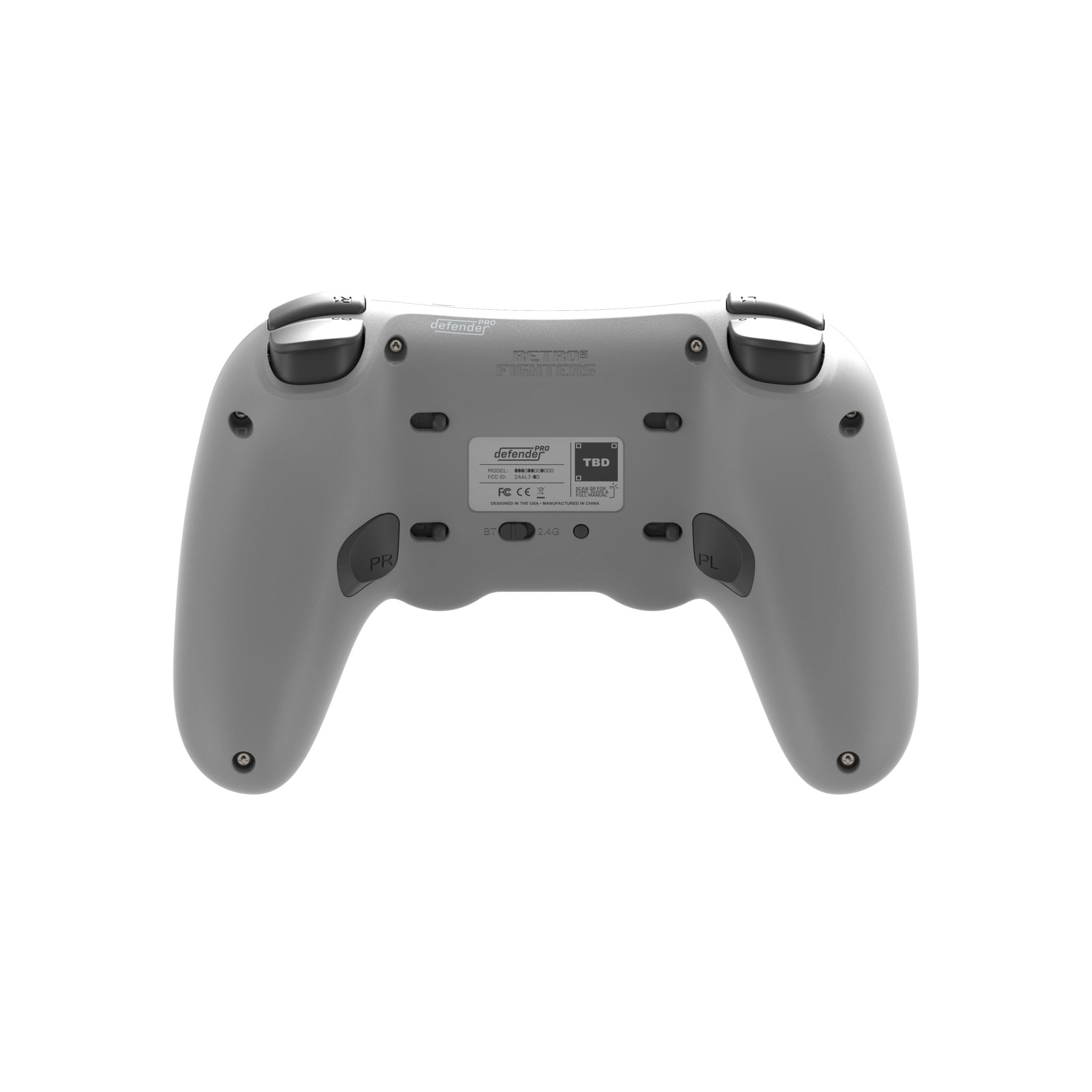 Defender pro wireless controller for PS1, PS2, PS3, PS Classic, Swicth, Switch 2, PC gamepad - Grey | Retro Fighters