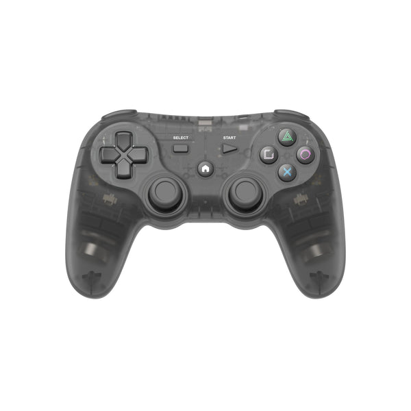 Defender pro wireless controller for PS1, PS2, PS3, PS Classic, Swicth, Switch 2, PC gamepad - Smoke Black | Retro Fighters