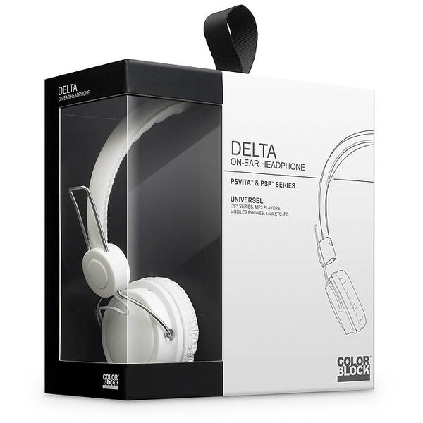 Delta on ear headphones earphones inline mic for iPhone iPod iPad MP3 - OPEN BOX