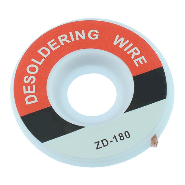 Desoldering Wick 1.5mm x 1.5m AA Size Fluxed Copper Braid | ZedLabz - 1
