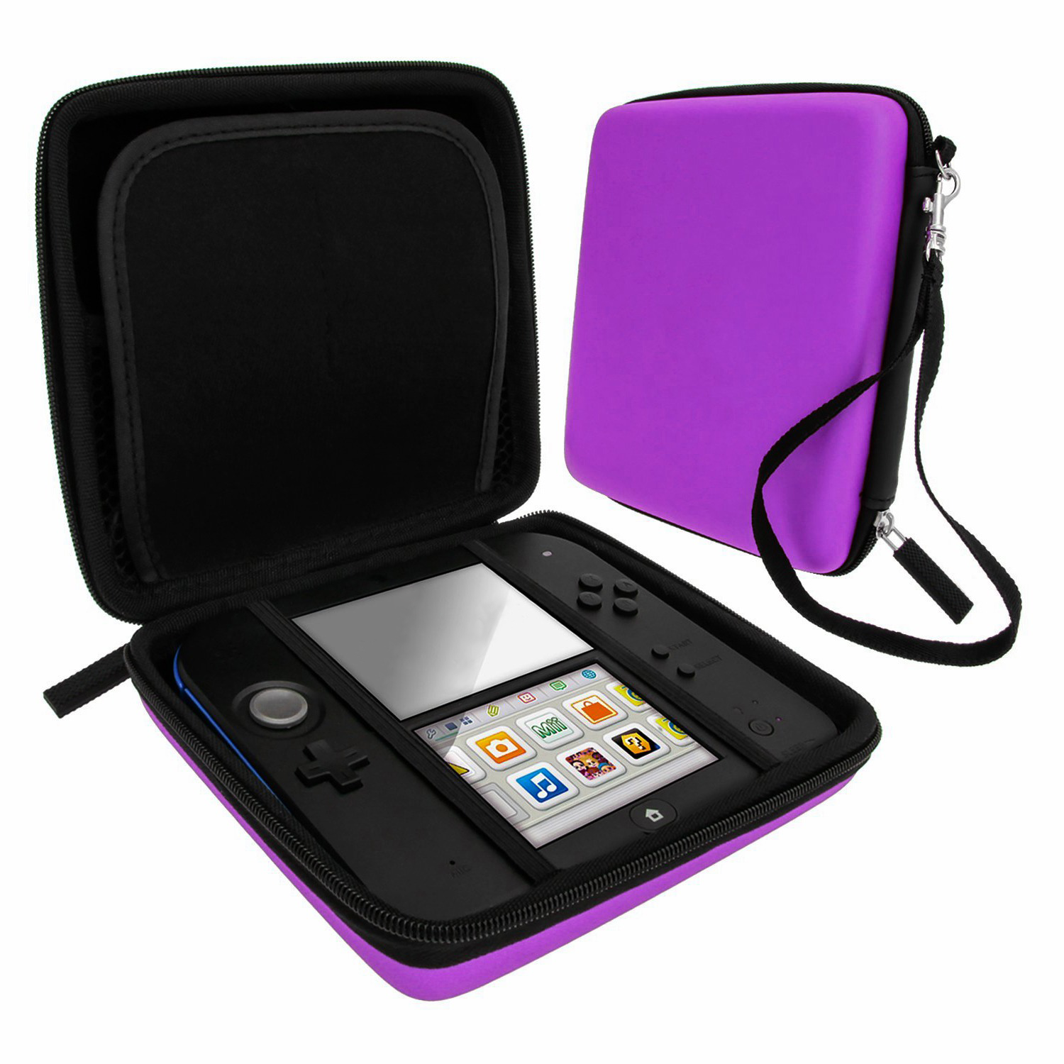 Travel bag for Nintendo 2DS with game and accessory storage hard crry bag | ZedLabz