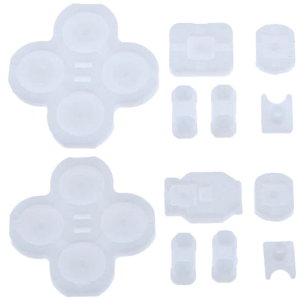 Conductive Silicone Button Membrane Set For Nintendo Switch Joy-Cons - White | ZedLabz