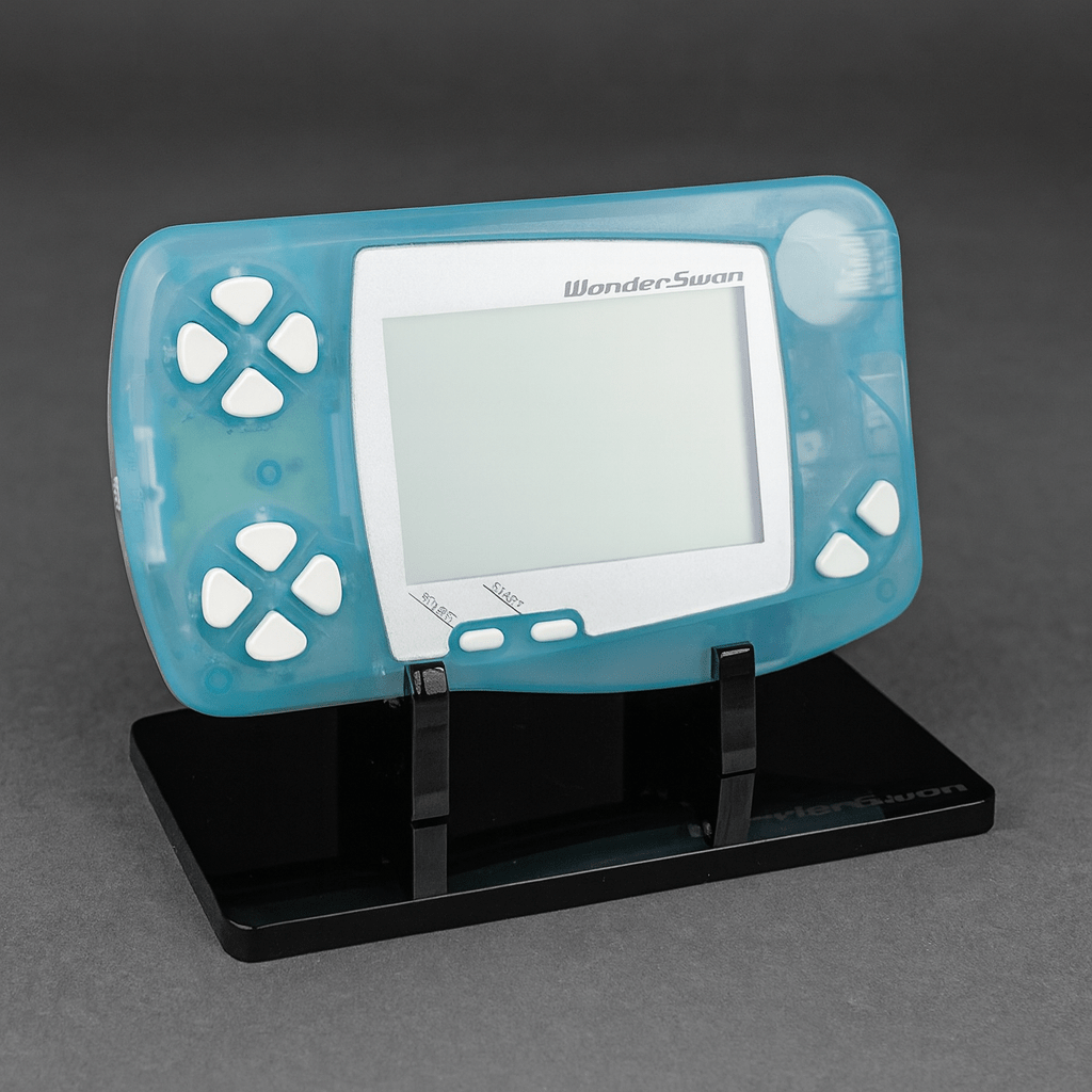 Display stand for Bandai Wonderswan handheld console - Crystal Black | Rose Colored - 1
