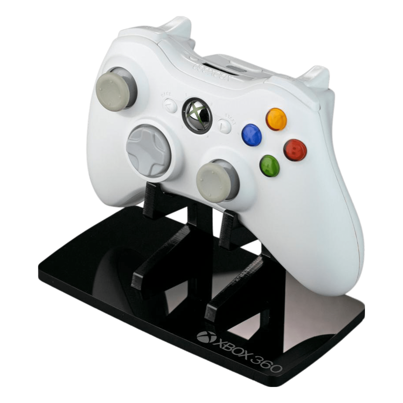 Display stand for Microsoft Xbox 360 controller - Crystal Black | Rose Colored Gaming - 1
