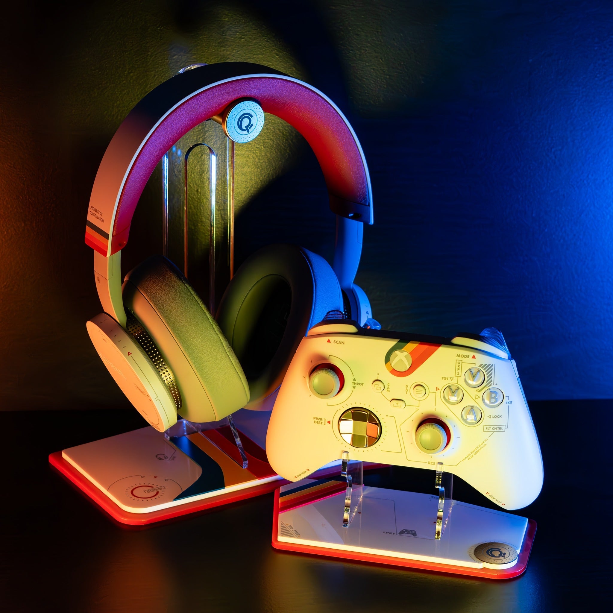 Display stand for Xbox one controller Starfield Rose Colored