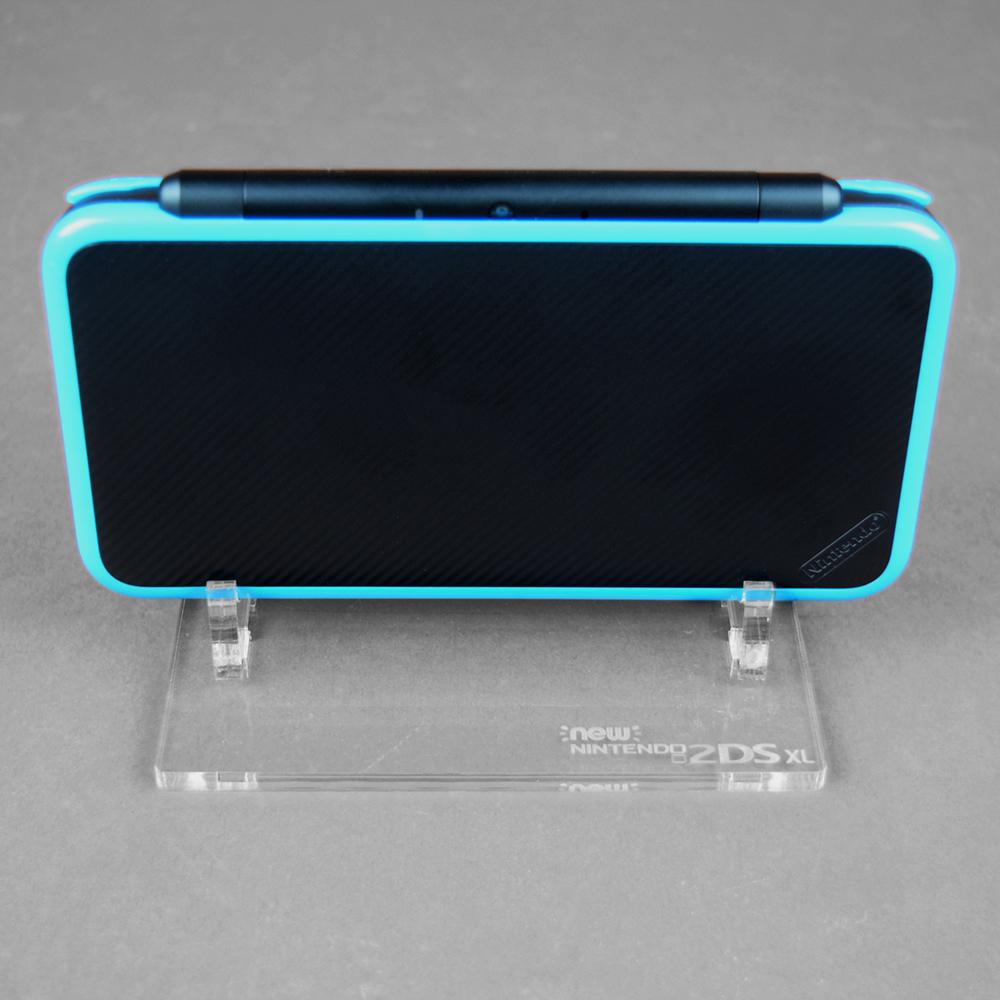 Display stand for Nintendo New 2DS XL handheld console - Crystal Clear | Rose Colored Gaming - 1