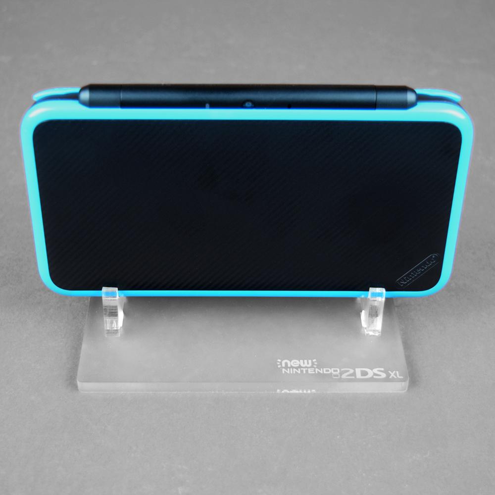 Display stand for Nintendo New 2DS XL handheld console - Frosted Clear | Rose Colored Gaming - 1