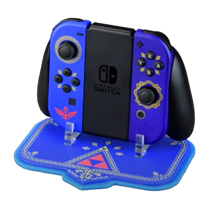 Display stand for Nintendo Switch Joy - Con controller & comfort grip - Skyward Sword Edition | Rose Colored Gaming - 1