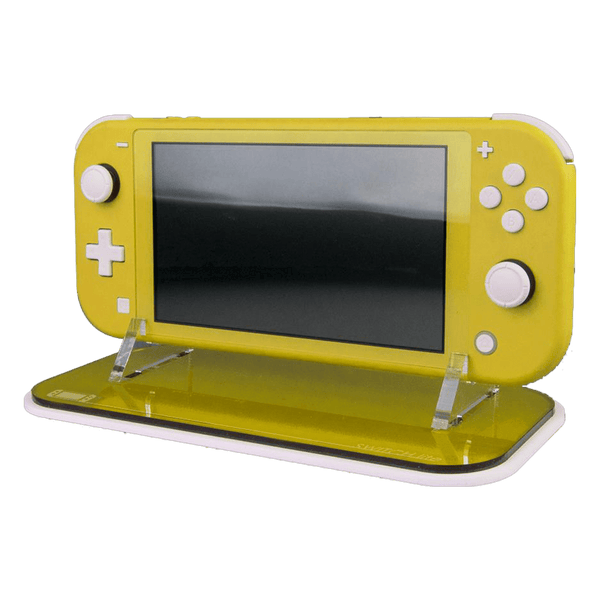 Display stand for Nintendo Switch Lite handheld console - Yellow | Rose Colored Gaming