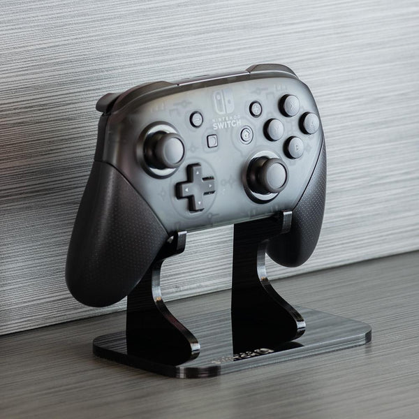 Display stand for Nintendo Switch Pro controller - Frosted Clear | Rose Colored Gaming