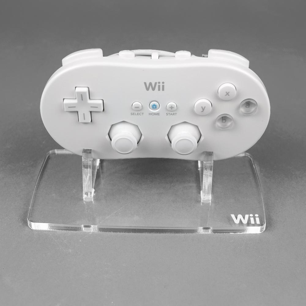 Display stand for Nintendo Wii Classic controller - Crystal Clear | Rose Colored Gaming - 1