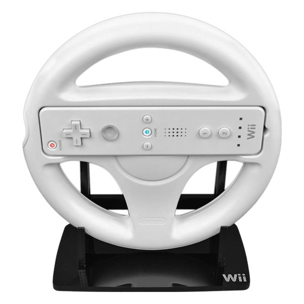 Display stand for Nintendo Wii controller Wheel - Crystal Black | Rose Colored Gaming