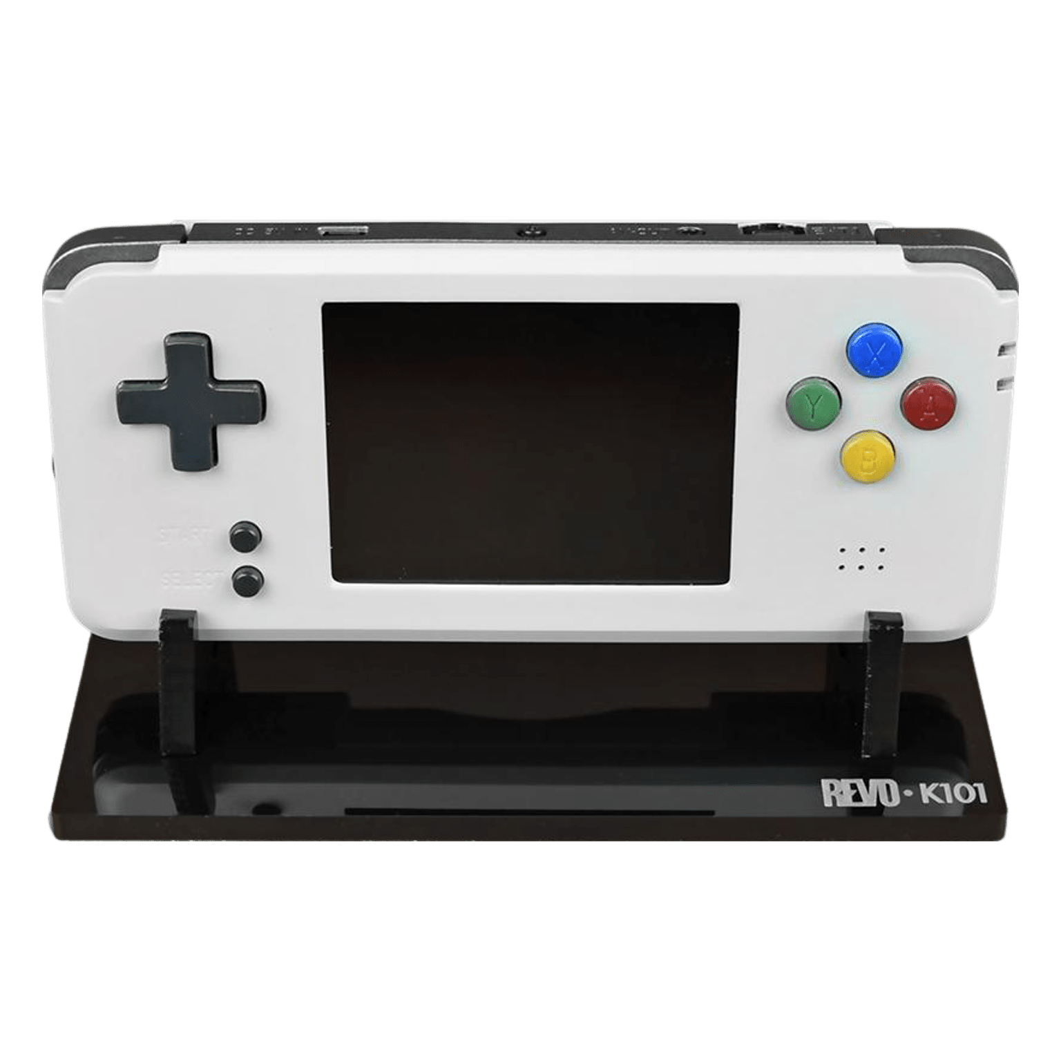 Display stand for Revo K101+ handheld console - Crystal Black | Rose Colored Gaming - 1