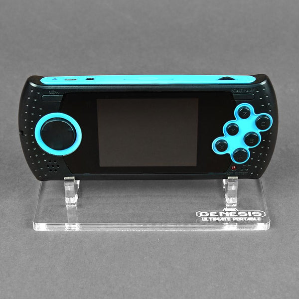 Display stand for Sega Genesis Ultimate Portable console - Crystal Clear | Rose Colored Gaming