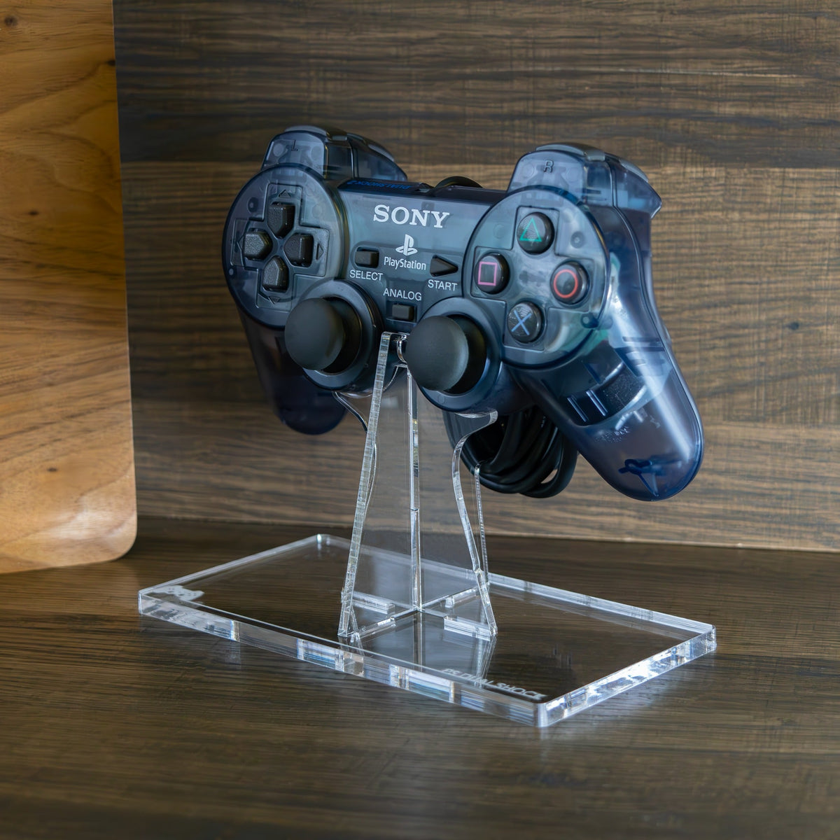 Ps2 Led Stand Display stand for Sony PS2 controller - Crystal Clear | Rose Colored Gaming