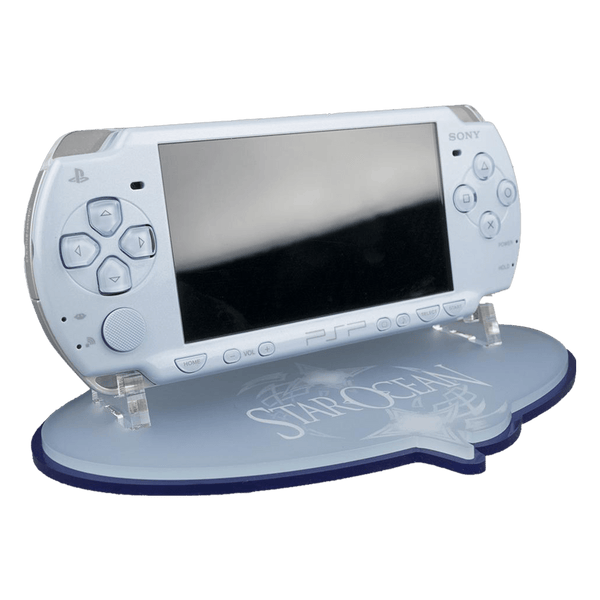 Display stand for Sony PSP console Star Ocean Edition - Frosted Blue | Rose Colored Gaming