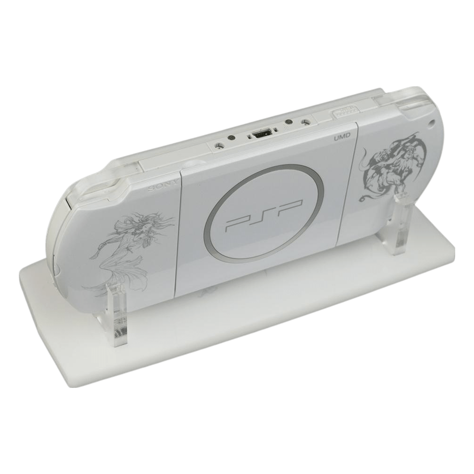 Display stand for Sony PSP handheld console Final Fantasy 20th Anniversary Edition - White | Rose Colored Gaming - 3