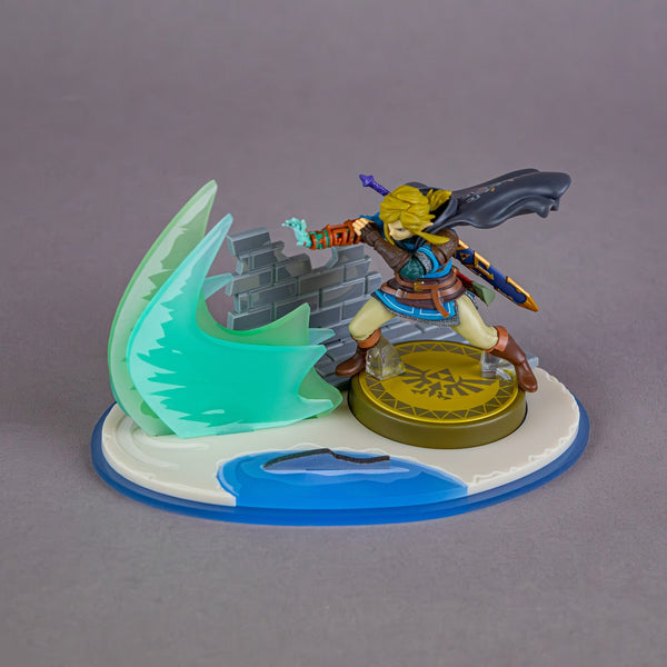Display stand for The Legend of Zelda Tears of the Kingdom Link Amiibo | Rose Colored Gaming