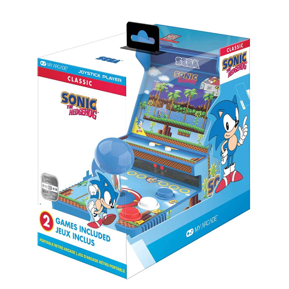 Sonic the Hedgehog Joystick Player portable mini arcade with Sonic 1 & 2 | My Arcade