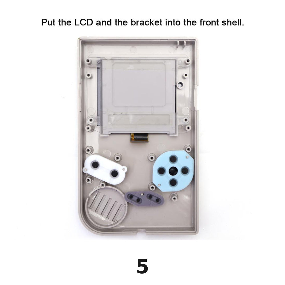 Grayscale 2.5" backlit LCD kit for Game Boy DMG with OSD menu - Only LCD kit | Hispeedido