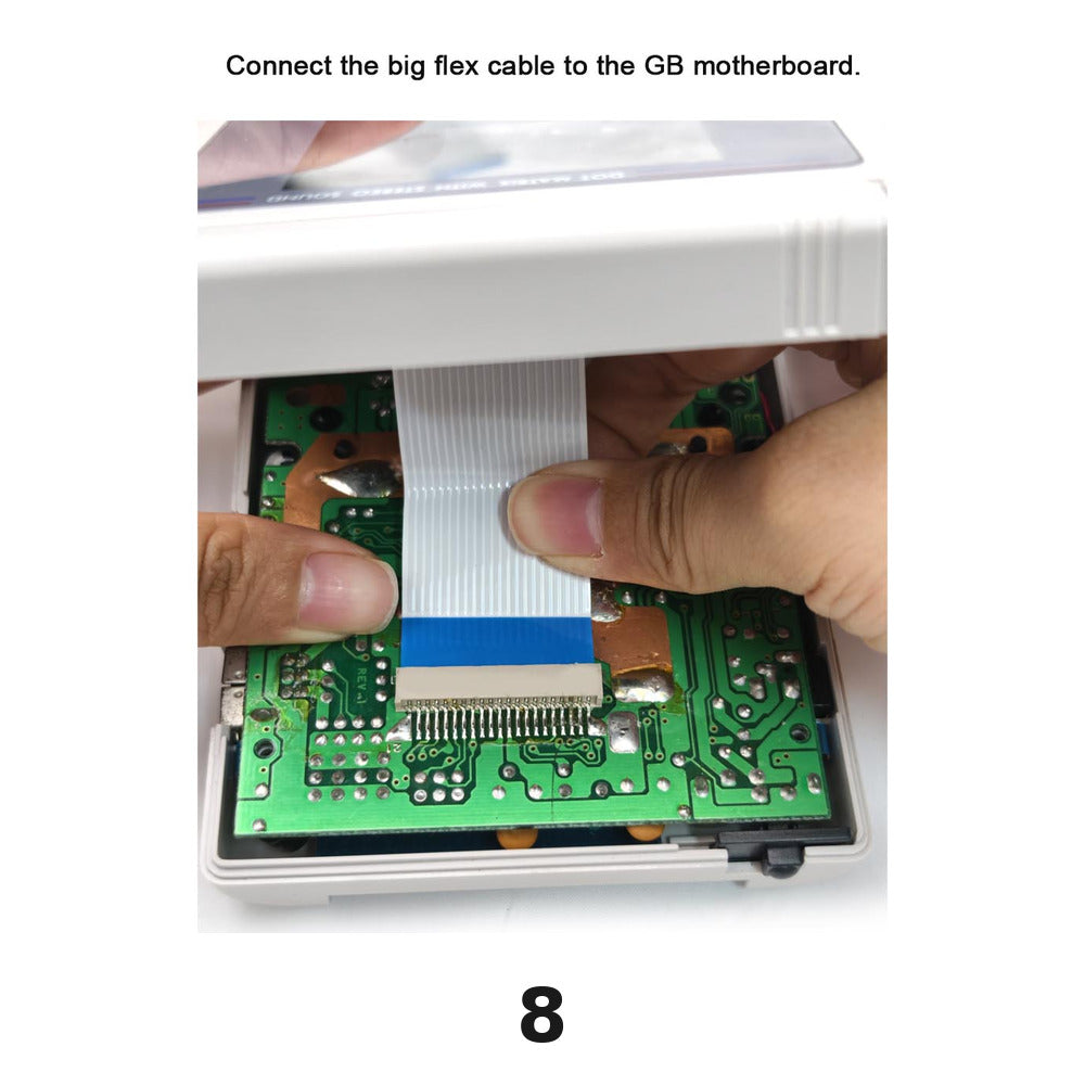 Grayscale 2.5" backlit LCD kit for Game Boy DMG with OSD menu - Only LCD kit | Hispeedido