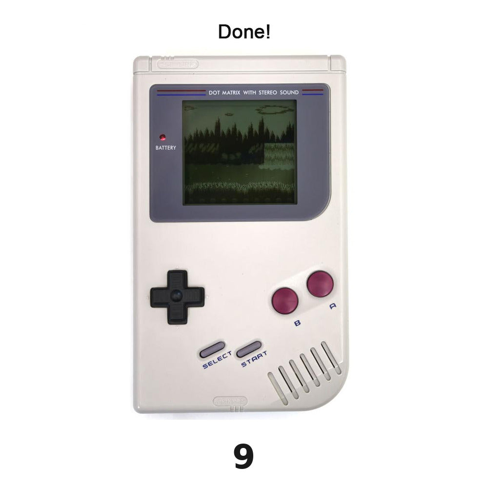Grayscale 2.5" backlit LCD kit for Game Boy DMG with OSD menu - Only LCD kit | Hispeedido