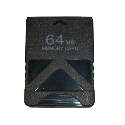 64MB Memory Card For Sony PS2 - Black | ZedLabz