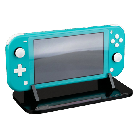 Display stand for Nintendo Switch Lite handheld console - Crystal Black | Rose Colored Gaming