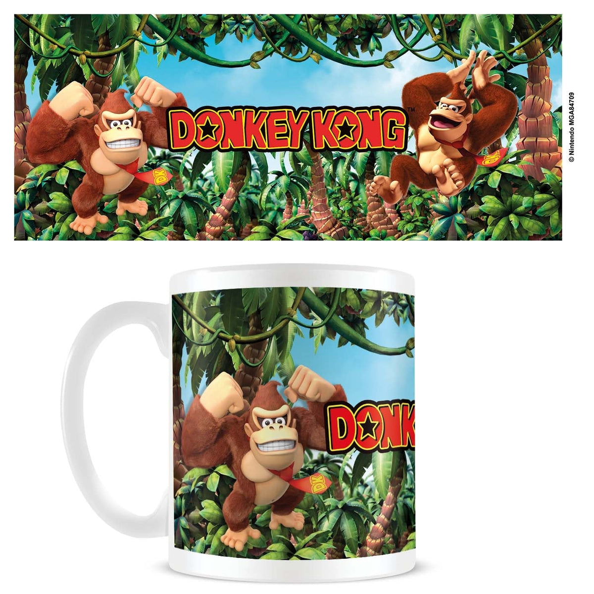 Donkey Kong 3D jungle official mug 11oz/315ml white ceramic | Pyramid - 3