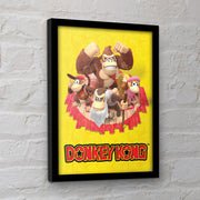 Donkey Kong The Kongs framed collector print 30 x 40cm | Pyramid