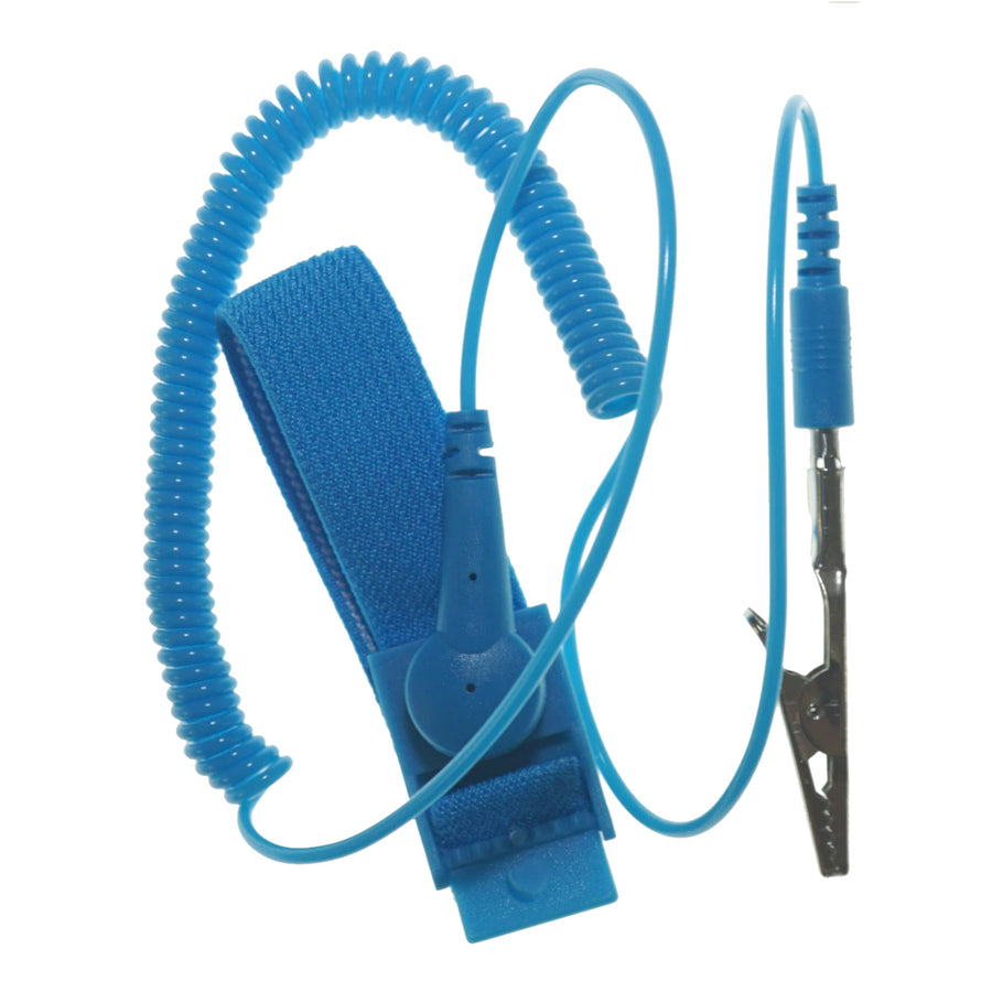 Adjustable anti static wrist strap alligator clip ESD grounding discharge wire | ZedLabz