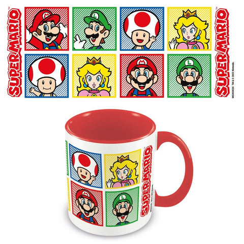Super Mario 4 Character official Mug 11oz/315ml red & white | Pyramid