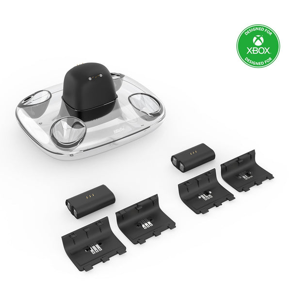 Dual Charging Dock for Xbox wireless controllers with 2 battery packs - officially licensed - Black | 8BitDo - 2