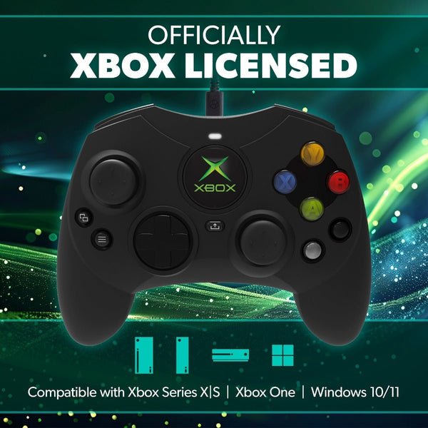 DuchesS wired controller for Xbox Series X/ Xbox Series S/ Xbox One/ Windows 10|11 PC officially licensed - Black [PRE-ORDER] | Hyperkin
