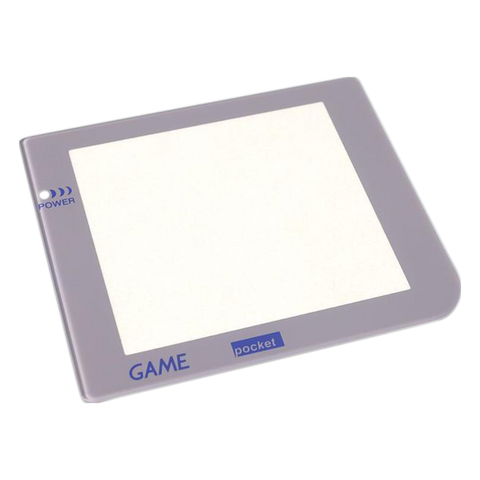 Glass lens screen for Nintendo Game Boy Pocket Retro Pixel IPS LCD screen modded console - With LED Hole Light Grey | Funnyplaying