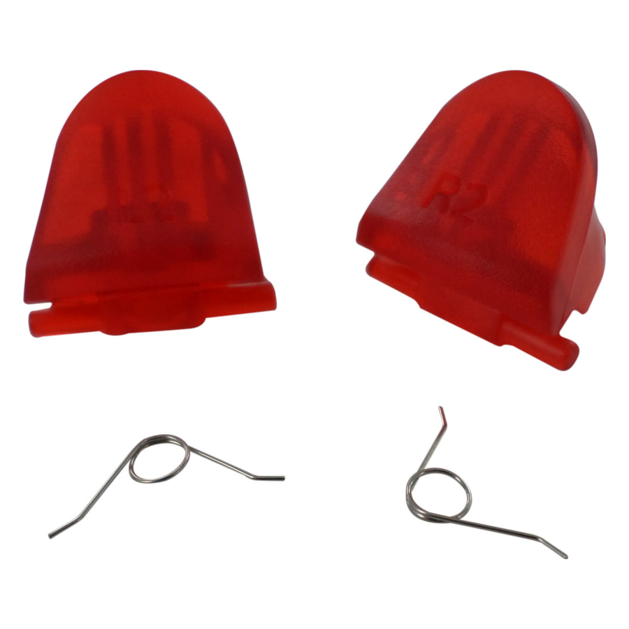 Trigger Button & Spring Set For Sony PS4 Controllers - Clear Red | ZedLabz