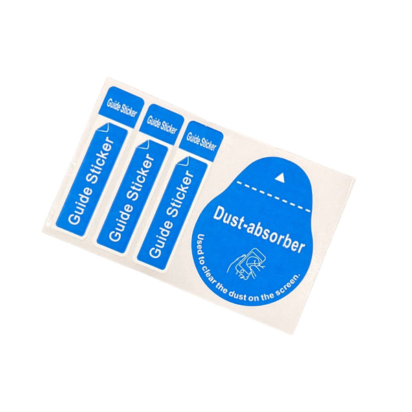 Dust Removal Sticker Set for screen protector & screen lens Installation 5 Pack | ZedLabz
