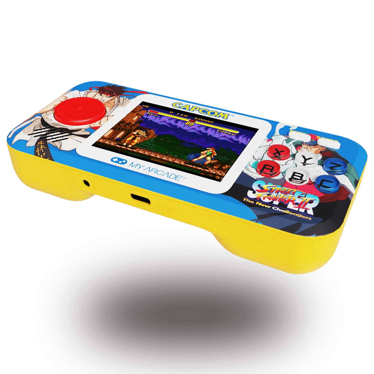 Super Street Fighter II Pocket Player Pro handheld with 2 games | My Arcade